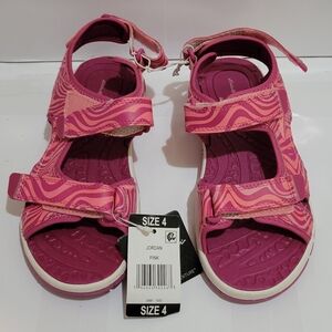 Eddie Bauer Girl's - Adjustable Strap Jordan River Sandal - Pink Waves
